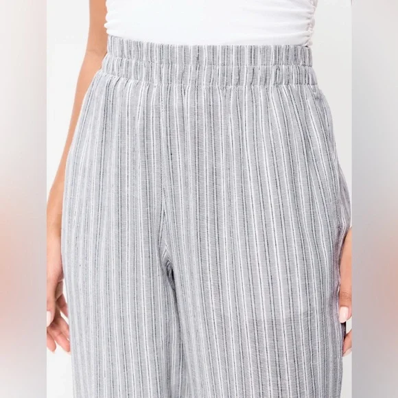 🆕 Old Navy Women's High-Waisted Linen-Blend Wide-Leg Pants - Picture 4 of 16